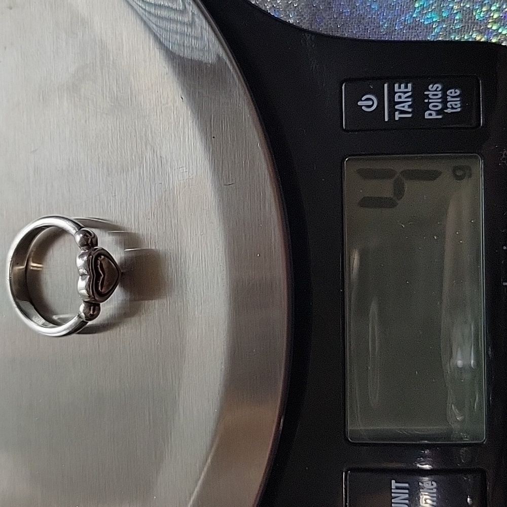 James Avery Retired True Heart Sterling Silver 925 & 14k Gold Ring SZ: 5.5 - Picture 8 of 8